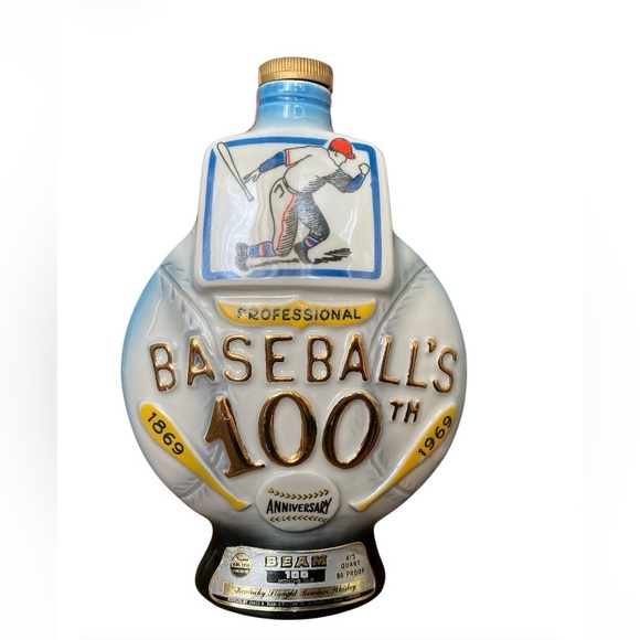 JIM BEAM Baseball 100th Anniversary Decanter - Picture 9 of 15